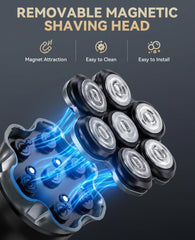 wanfifi closeup of 7d floating heads showing contouring benefit for smooth shave