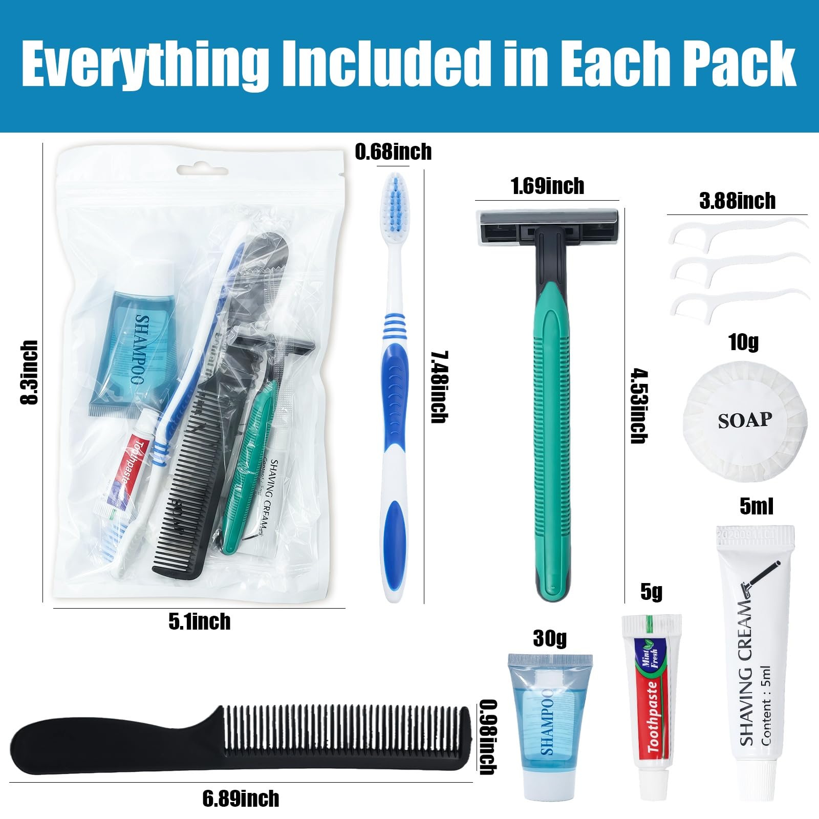 Warmify kit contents arranged to display eight items for quick readiness