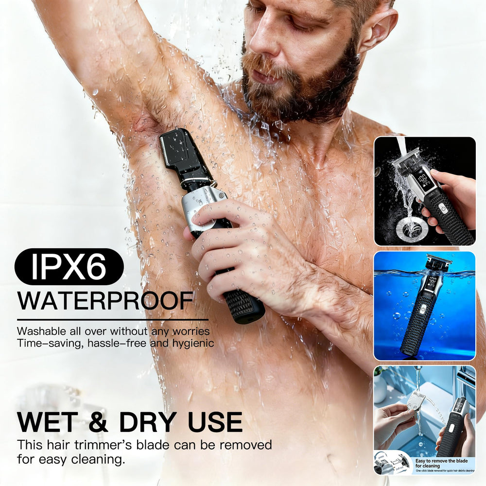 WASHWOW body grooming attachment demonstrating safe full-body use