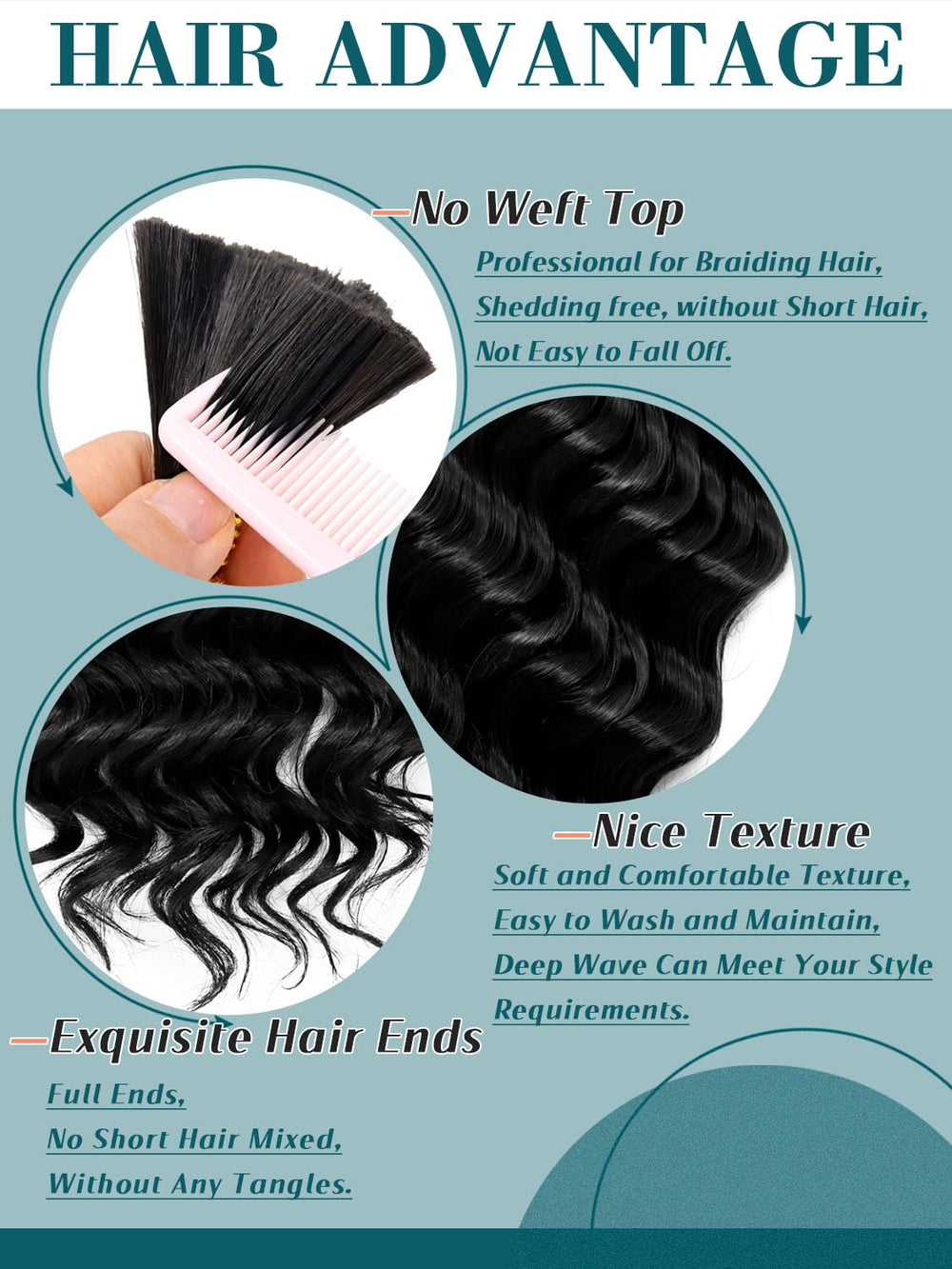 Wassai braided knotless style in use demonstrating lightweight comfortable wear