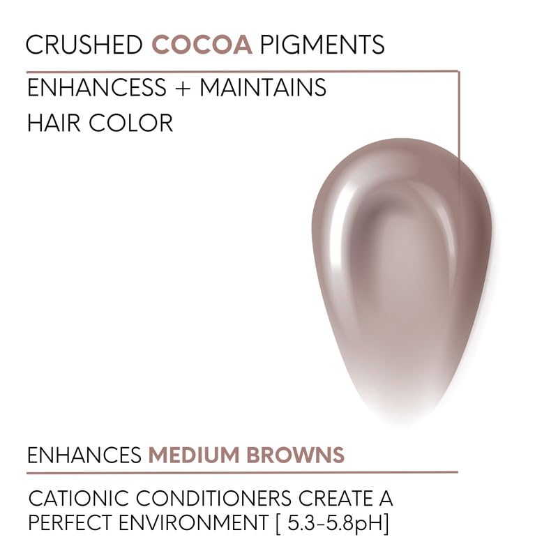 Applying Watercolors cocoa shampoo in shower to refresh color