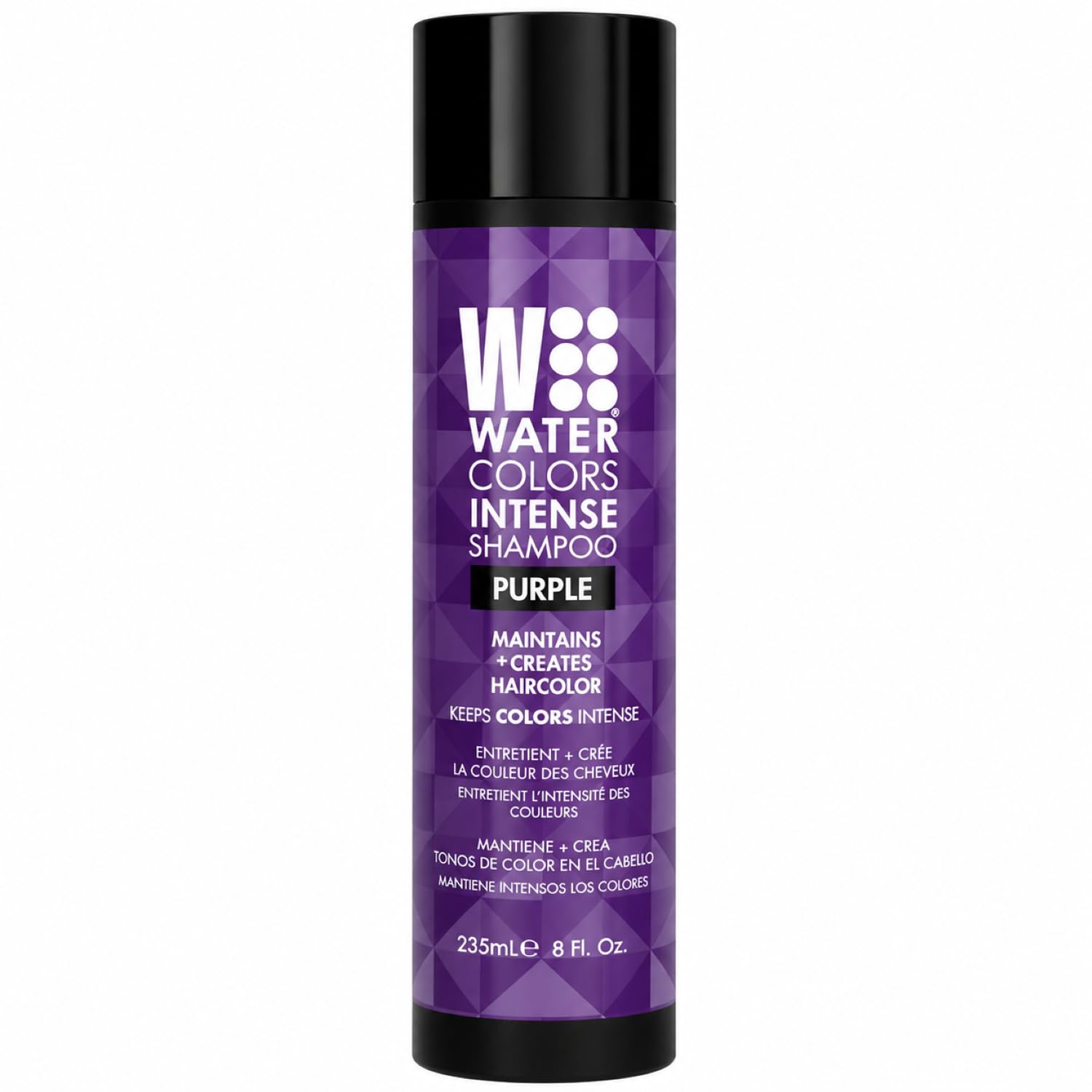 Watercolors front bottle purple showing label and color benefits