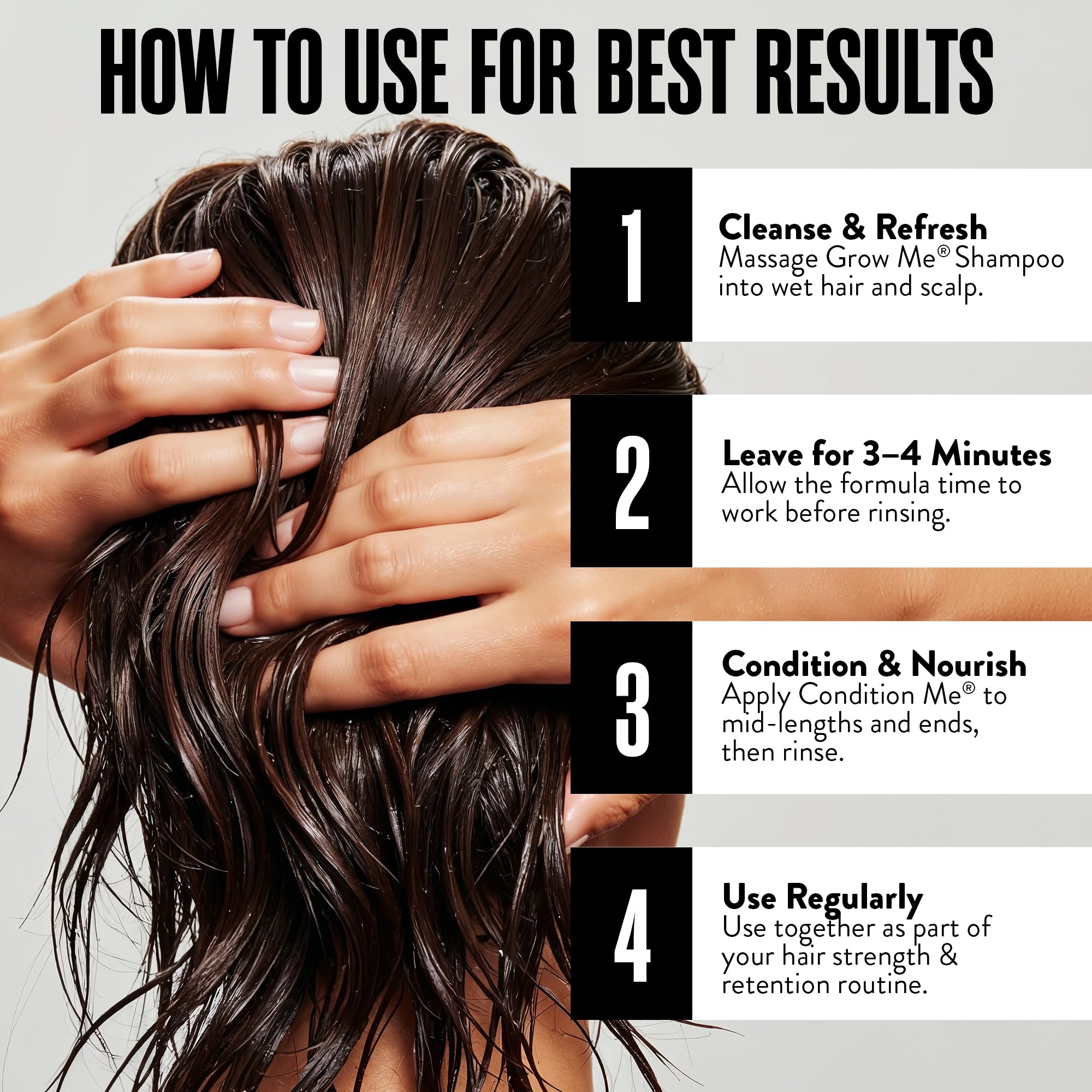 Watermans argan oil droplet on strand illustrating added shine and hydration for damaged hair