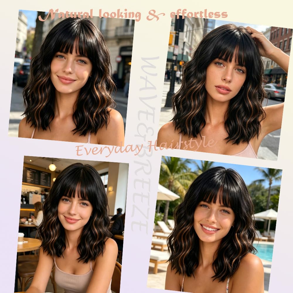 WAVE&BREEZE hair texture detail highlighting soft waves and low maintenance