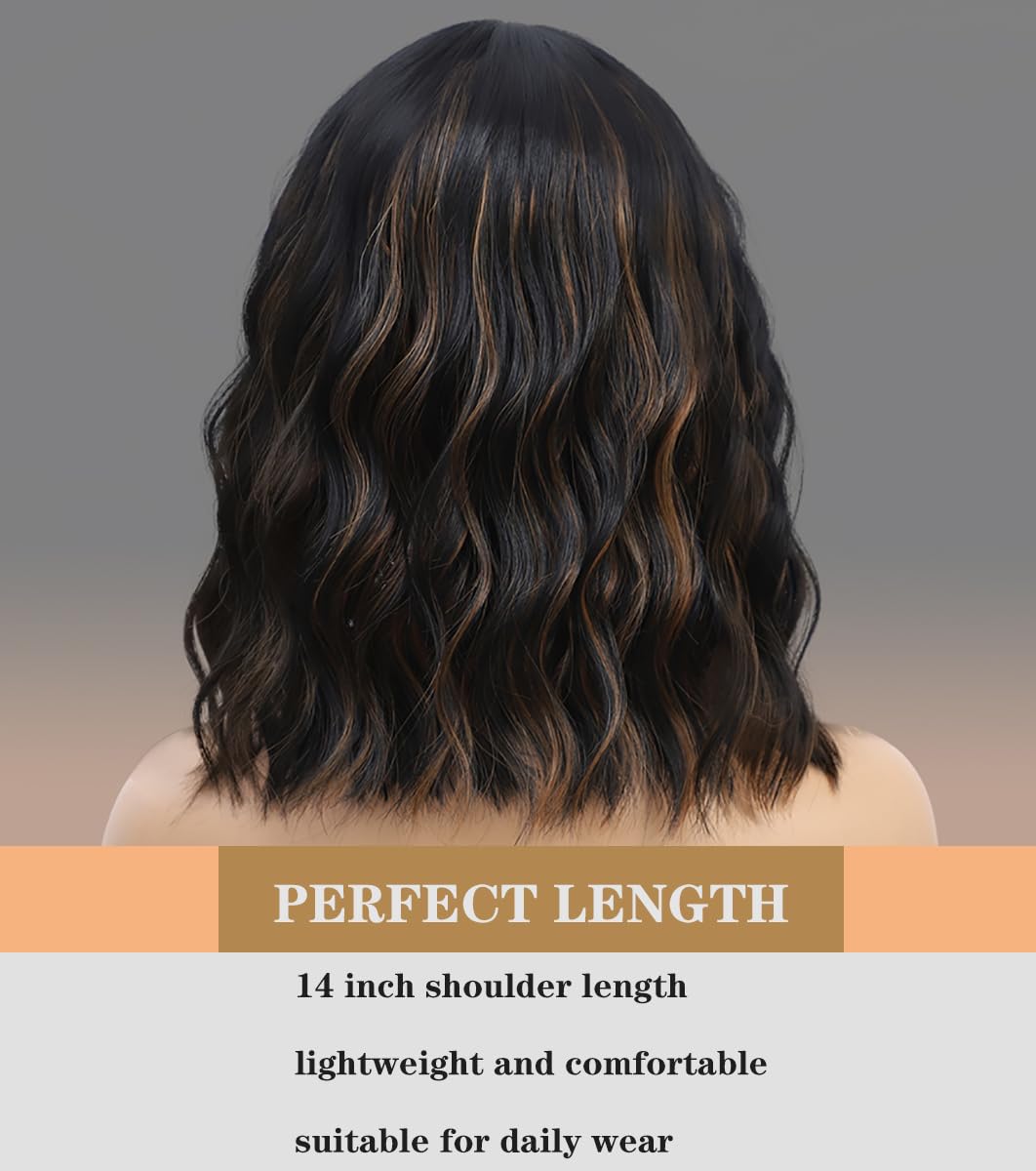 WAVE&BREEZE length and scale comparison showing shoulder-length measurements
