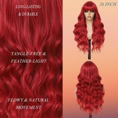WAVE&BREEZE back view showing 26 inch length and layers
