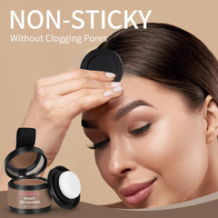 Waverloo being applied to hairline to instantly conceal roots and thin areas