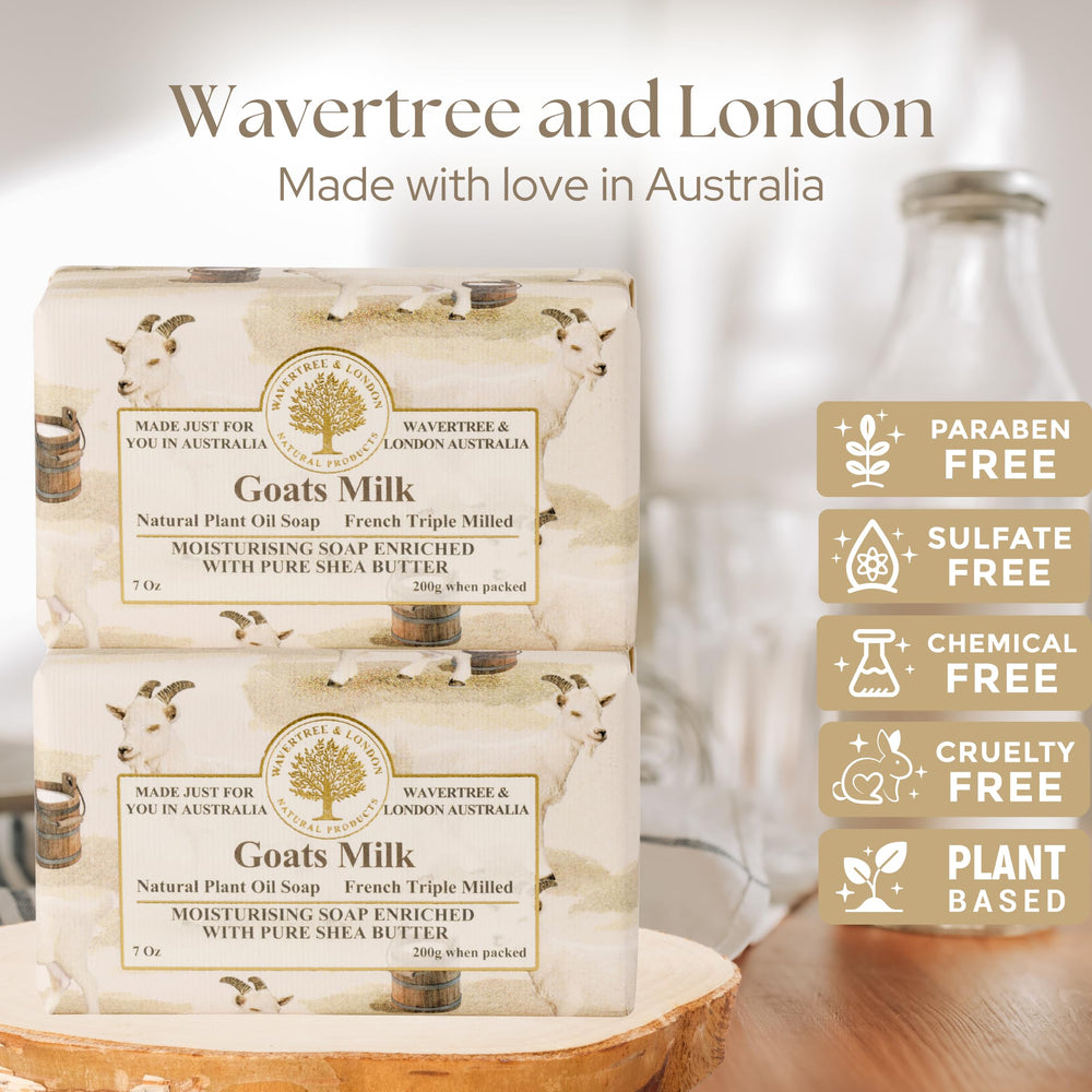 Wavertree & London close-up of creamy soap lather for moisturizing feel