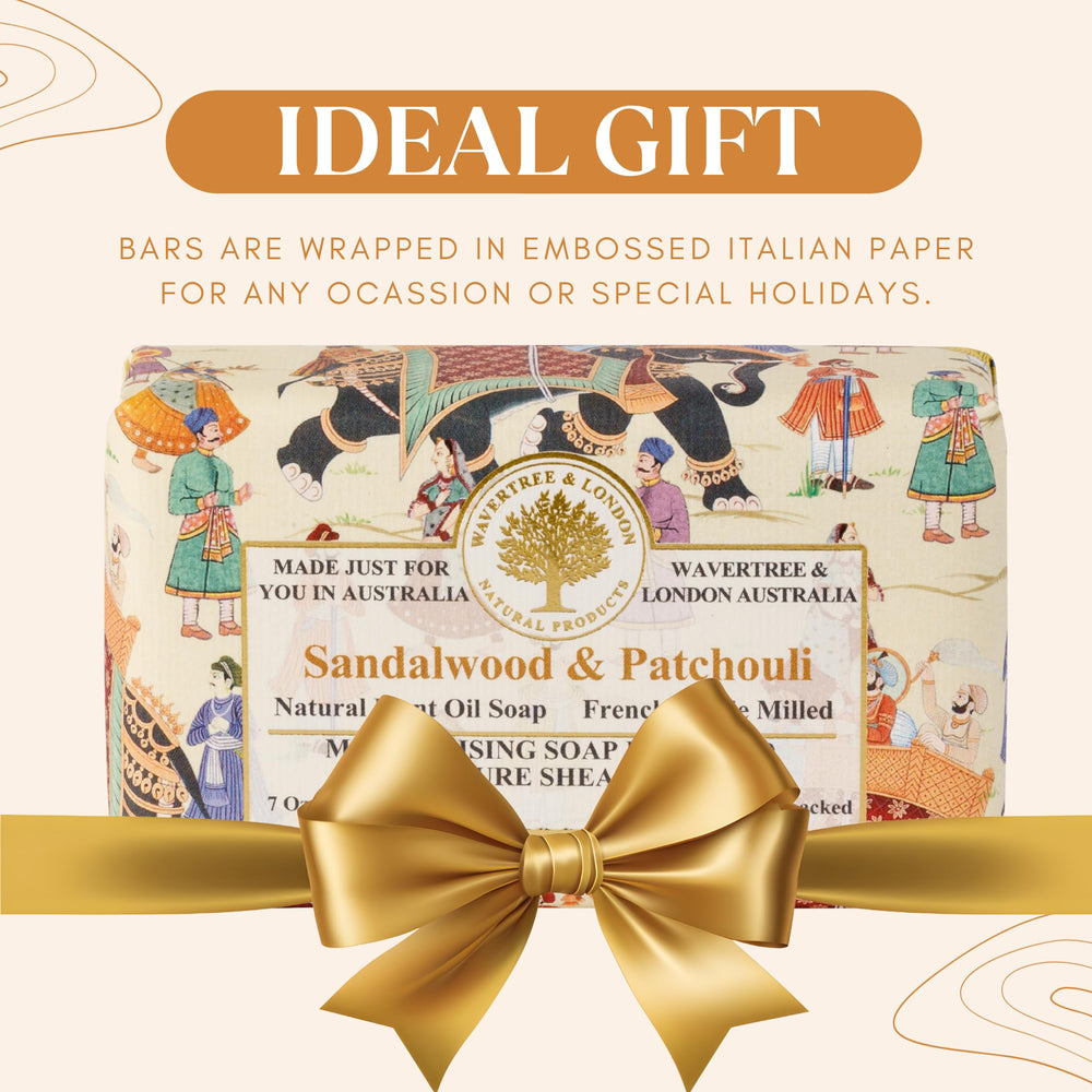 Wavertree & London boxed soap set styled as gift to impress recipients