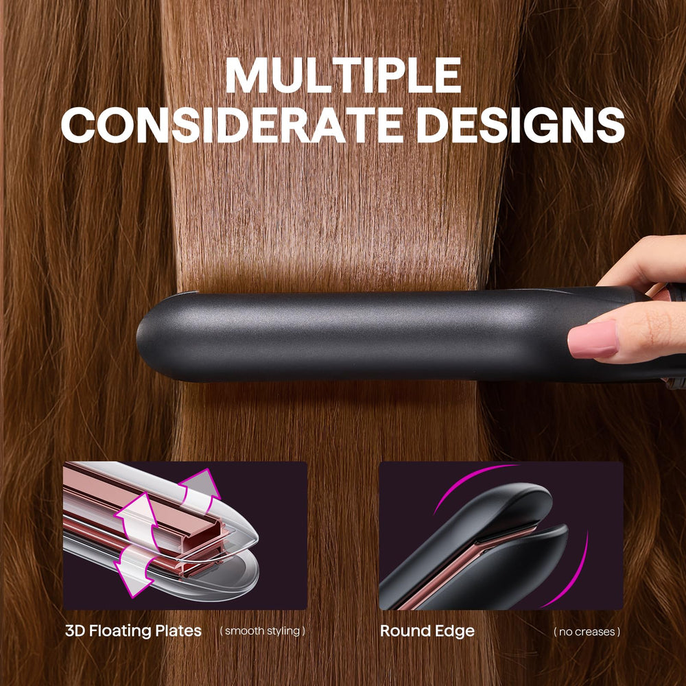 wavytalk 1¼-inch barrel detail showing ceramic finish for even heat benefit