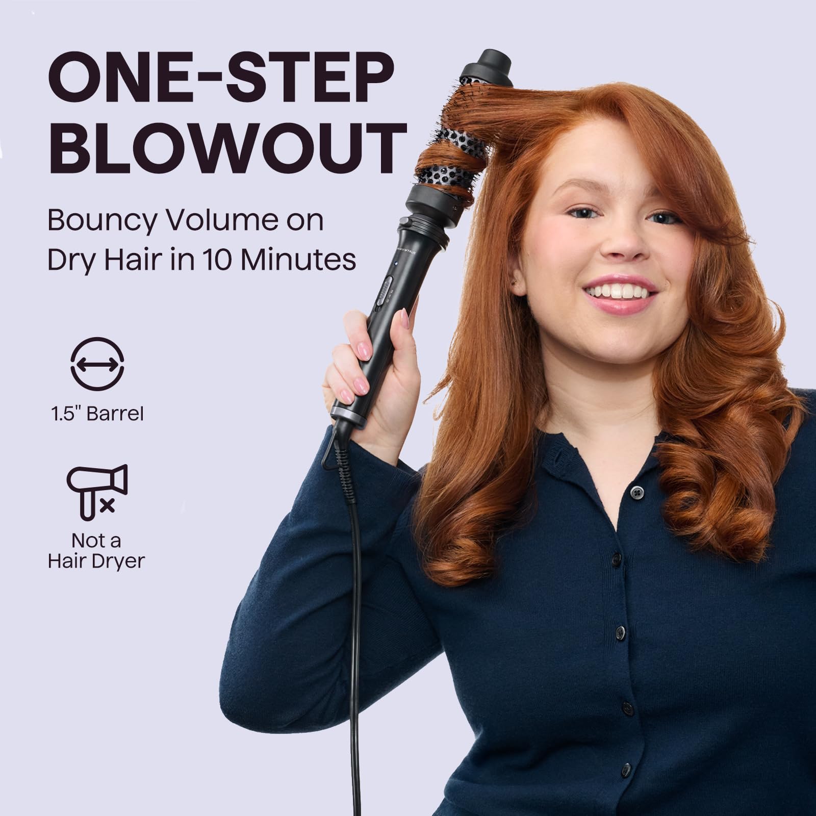 wavytalk tourmaline ceramic barrel close-up for even heat and reduced frizz