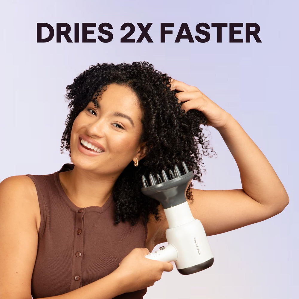 wavytalk diffuser attachment lifting curls for defined, frizz-free results