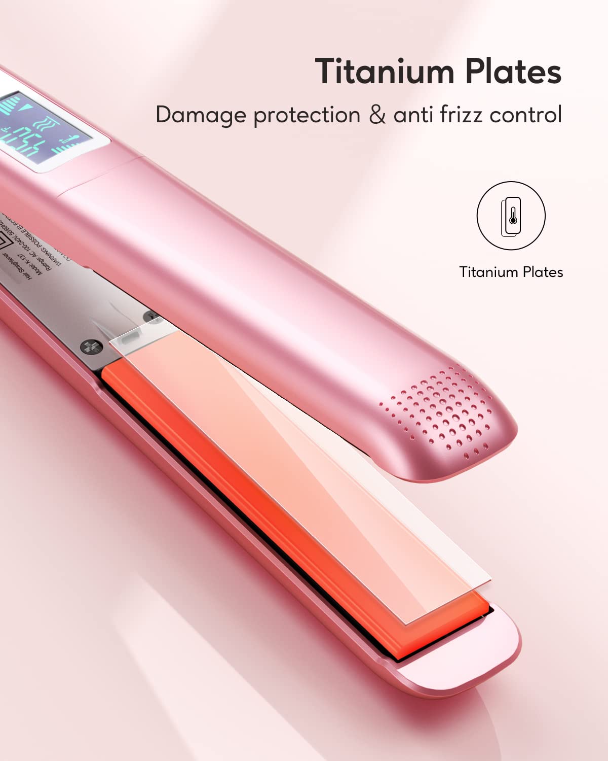 wavytalk digital display and controls showing temperature settings benefit: precise heat