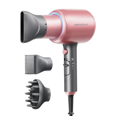 wavytalk dryer front view showing sleek body and controls for versatile styling