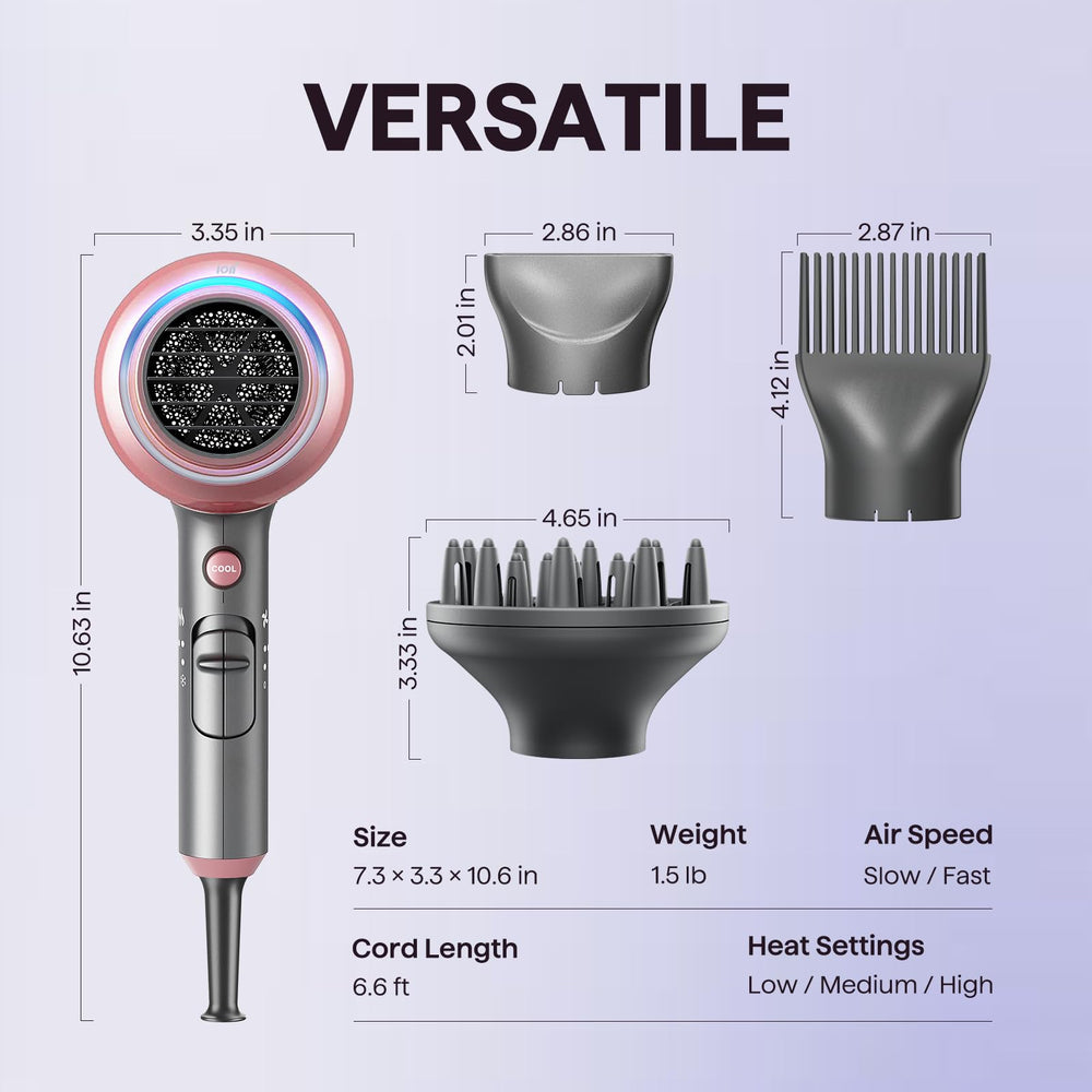 wavytalk dryer in use on curly hair reducing frizz and defining ringlets