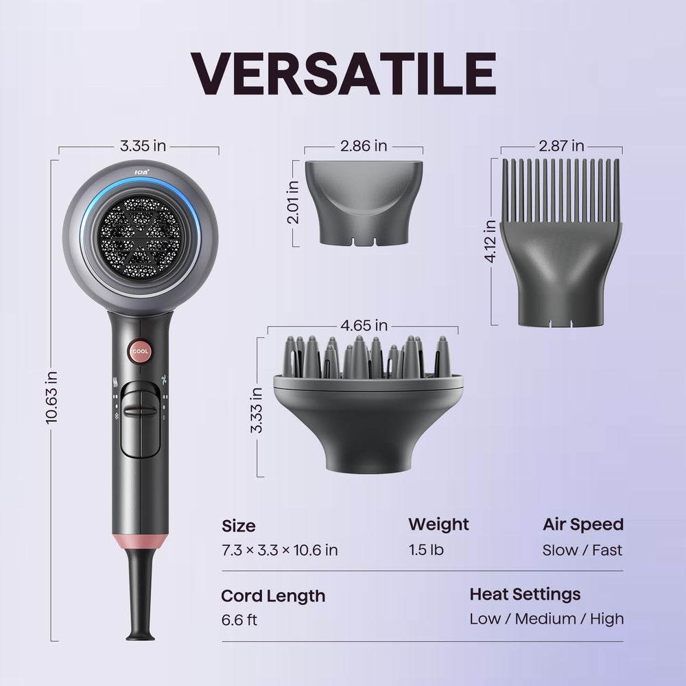 wavytalk dryer in use on curly hair defining curls and reducing puffiness