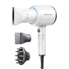 wavytalk front angle dryer showing sleek design and fast drying benefit
