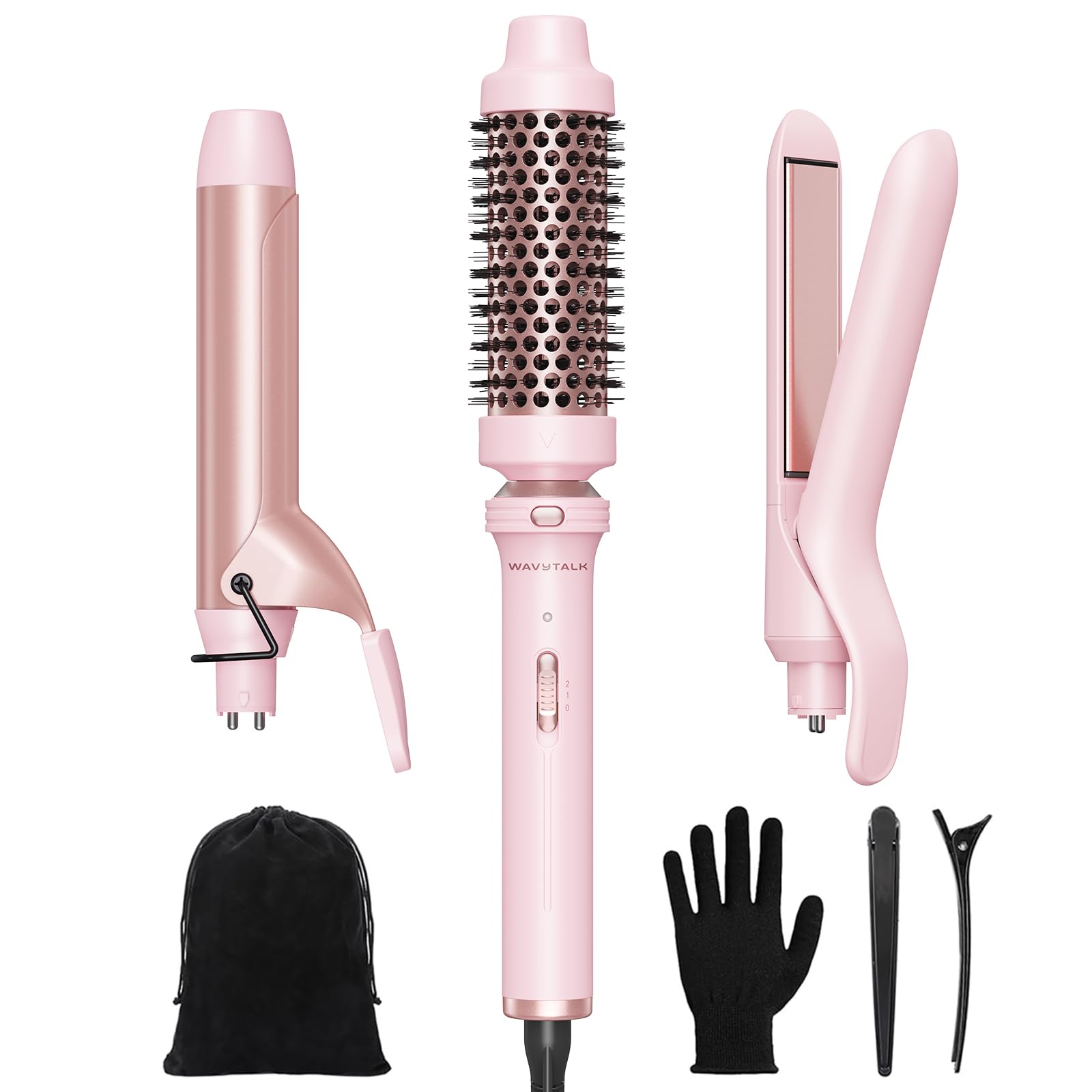 wavytalk front view showing complete 3-in-1 set for compact convenience