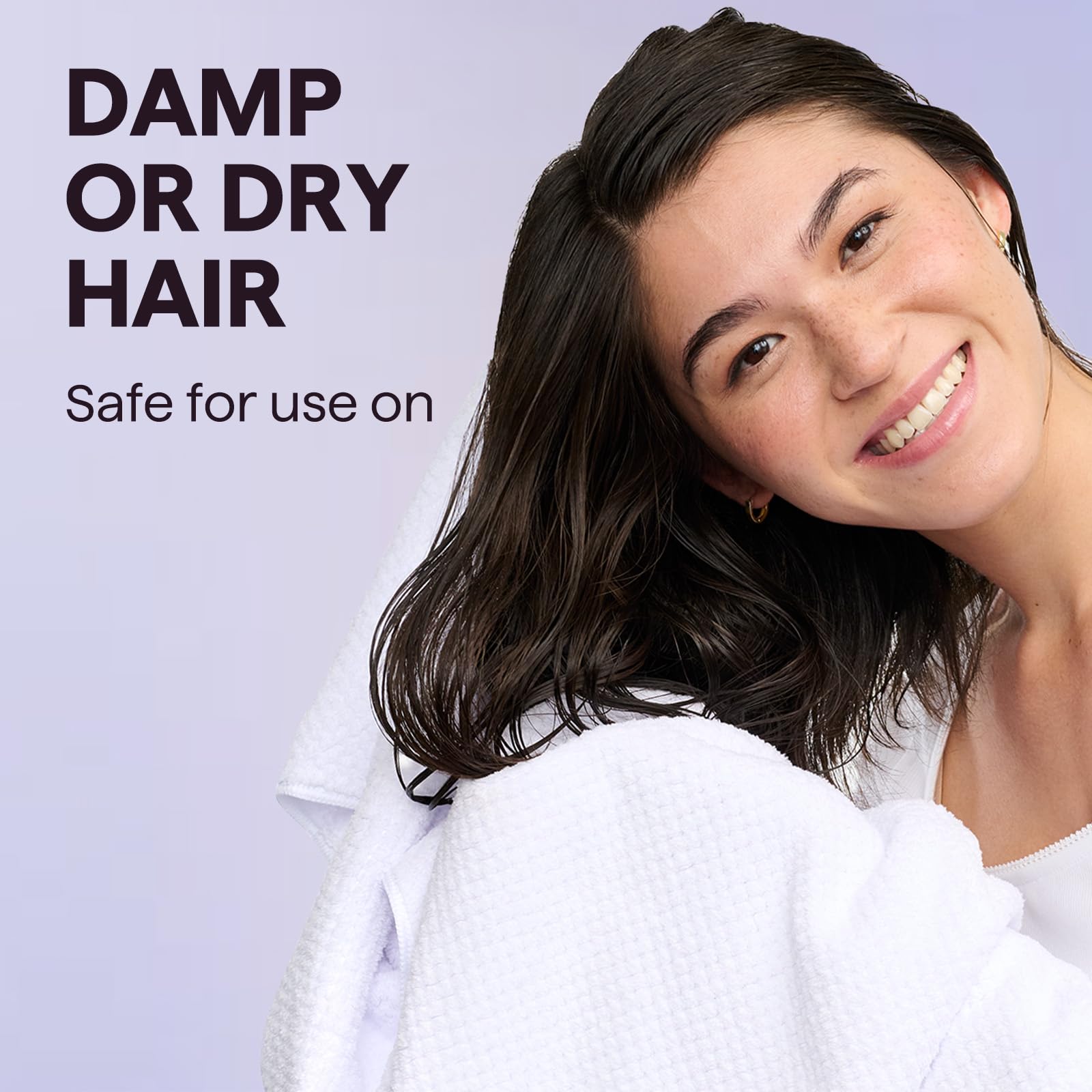 wavytalk glossy finish on hair after styling, smooth shiny result