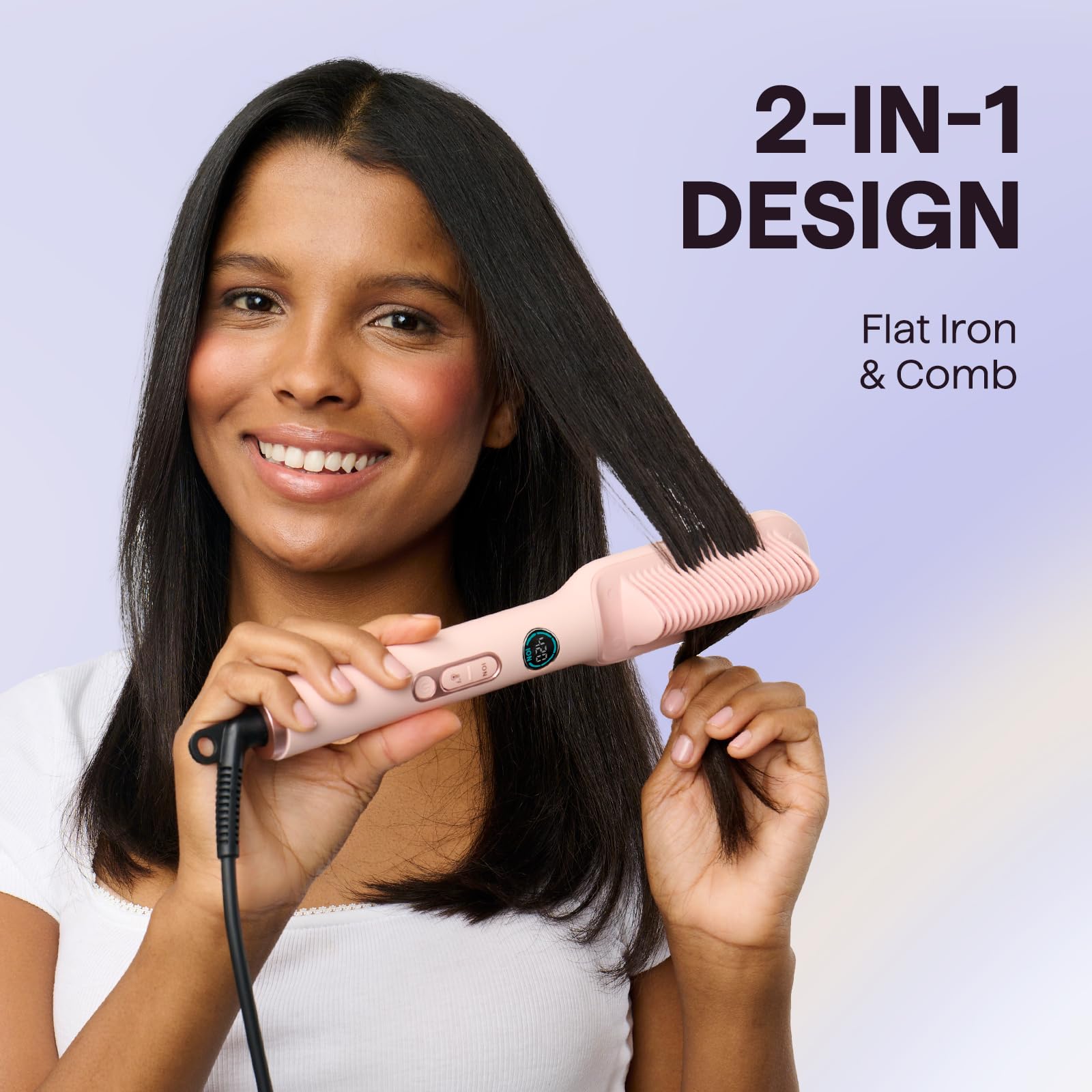wavytalk heated brush teeth detail highlighting snag-free design for smooth glide