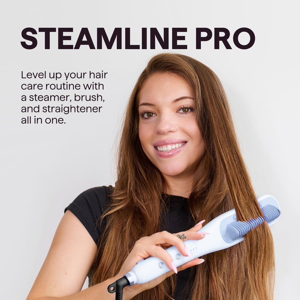 wavytalk closeup of steam nozzles releasing nano-mist to hydrate strands