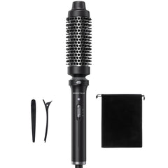 wavytalk thermal brush front view showing barrel and bristles for quick styling