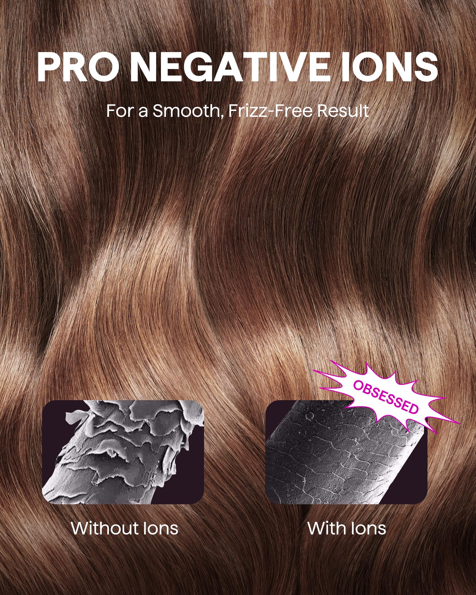 wavytalk dryer styling a model to demonstrate quick salon results