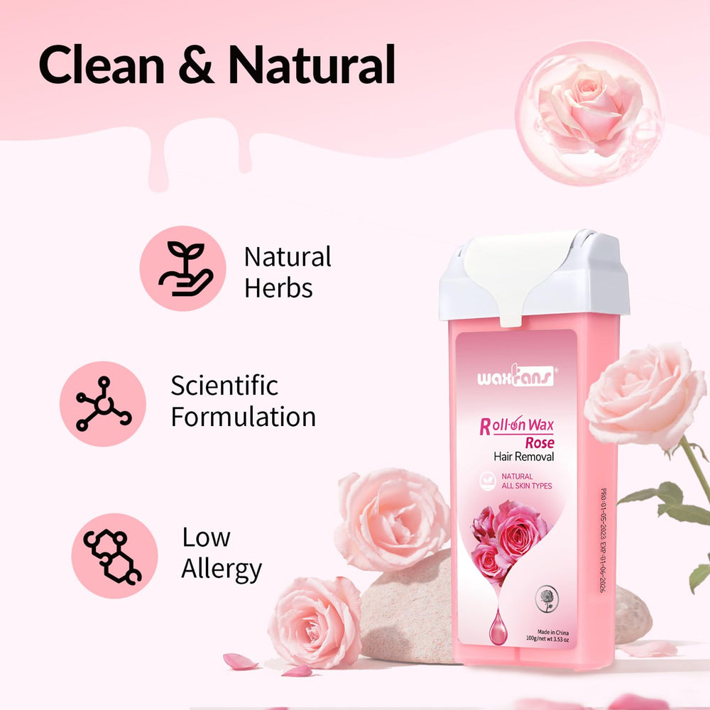 waxfans ingredients label highlighting natural honey formula for skin conditioning