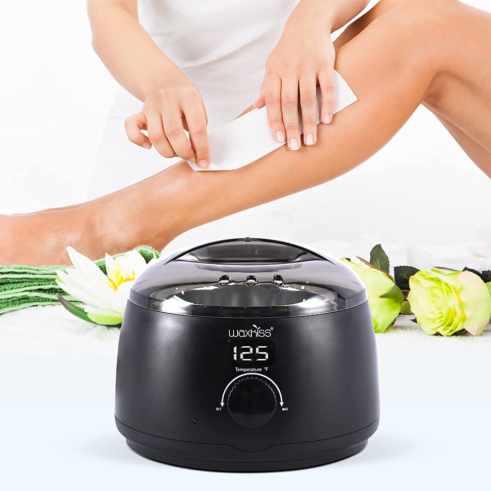 waxkiss close-up removable aluminum pot emphasizing non-stick surface for quick cleaning