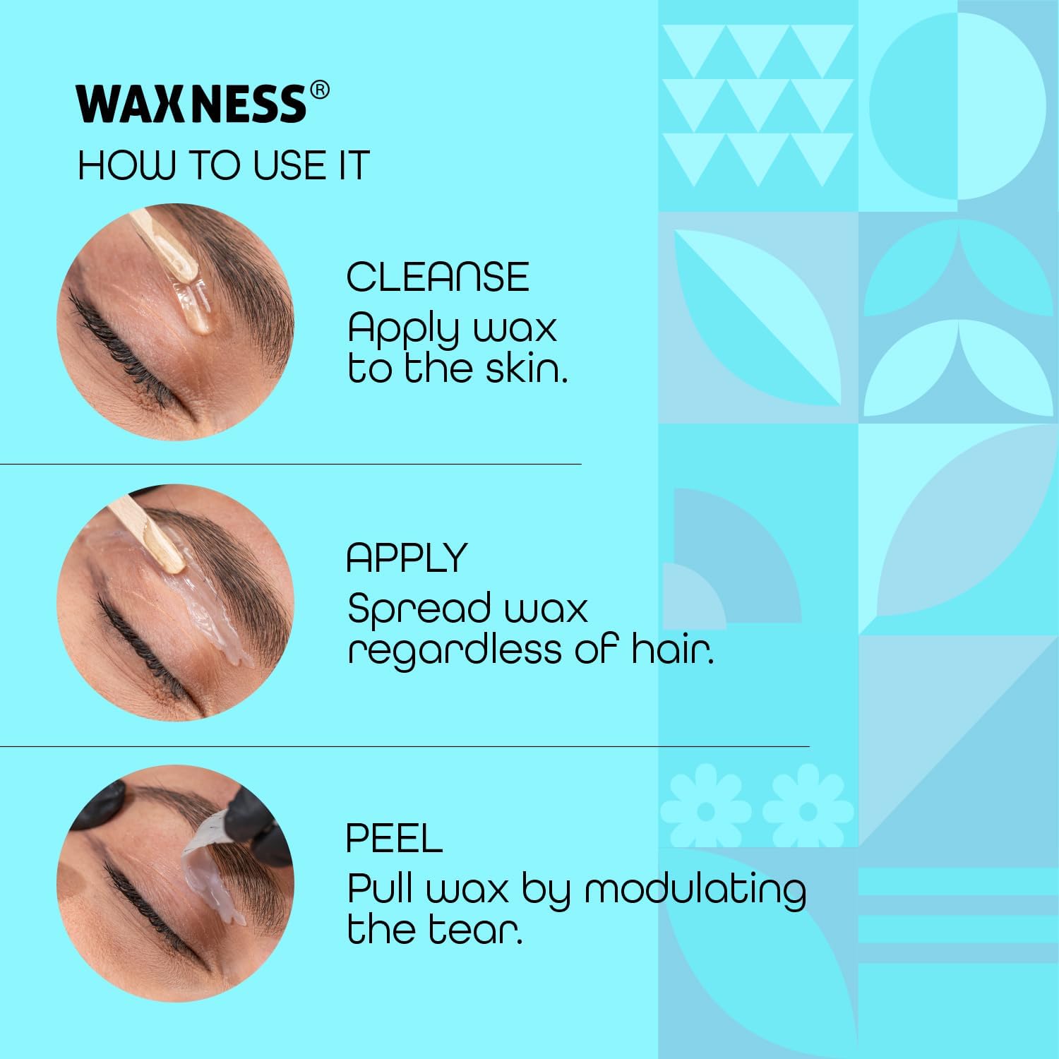 Waxness on arm area showing effective stripless removal on body hair