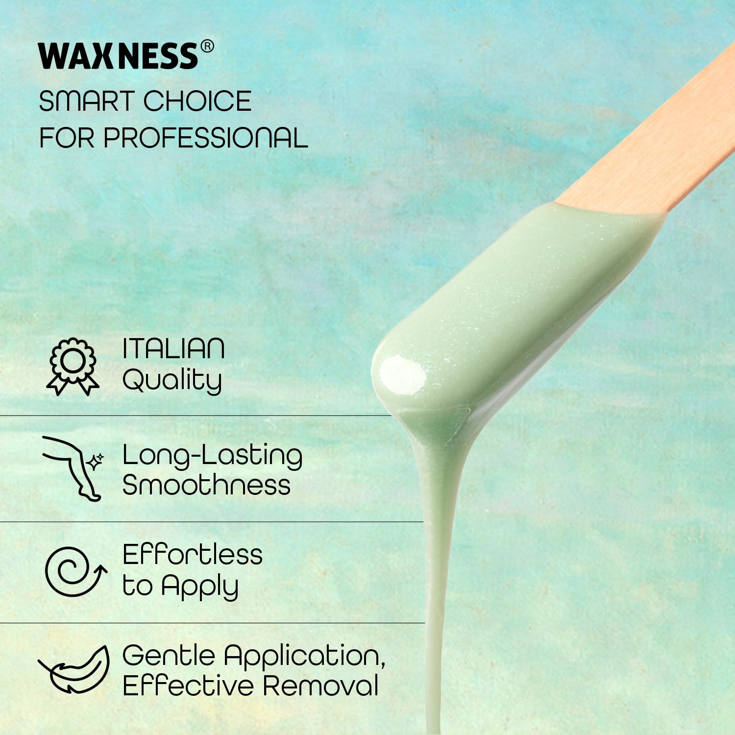 Waxness creamy hard wax beads close-up showing smooth texture and quality