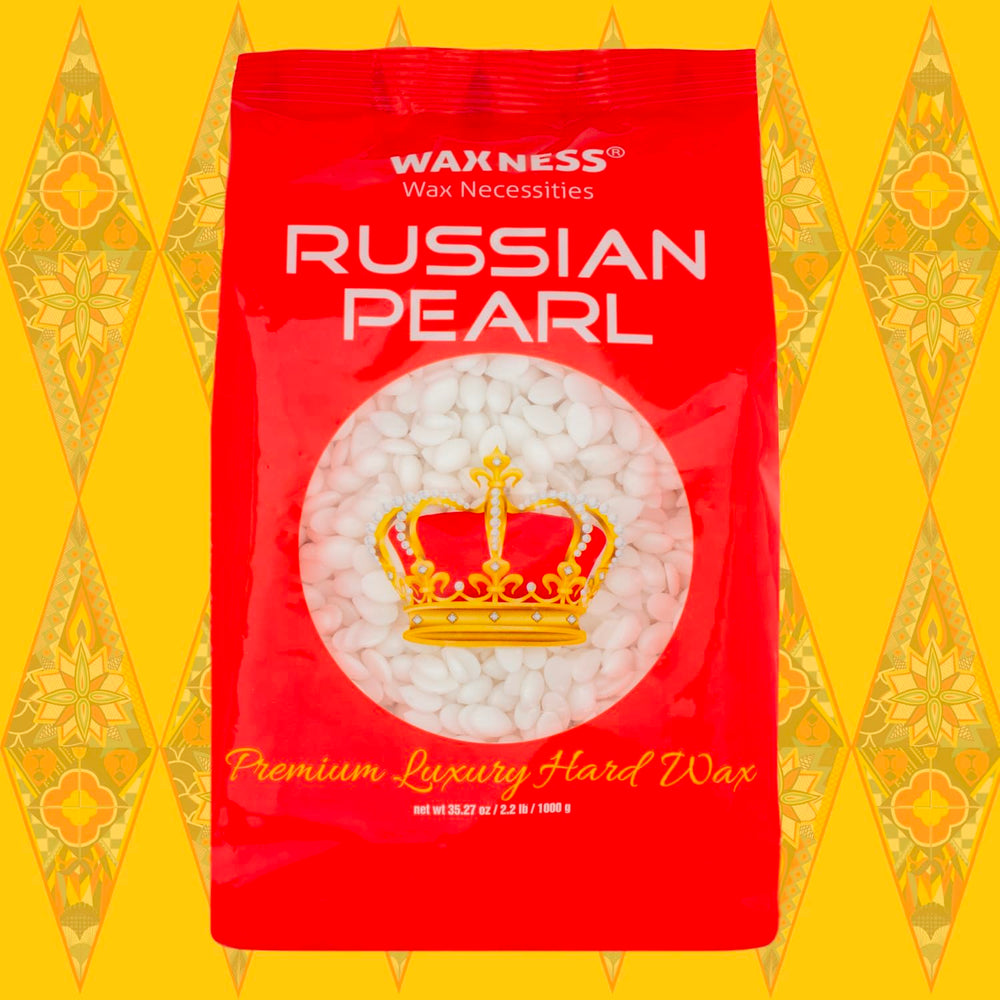 Label close-up on Waxness bag showing made-in-Italy quality and ingredients