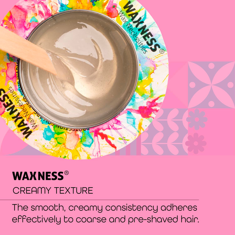 Waxness next to measuring scale showing 453 g professional portion control