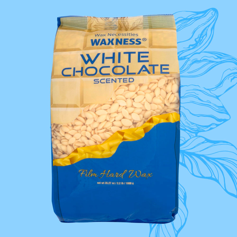 Waxness jar next to a 1 kg scale showing 2.2 lb size for salon supply clarity