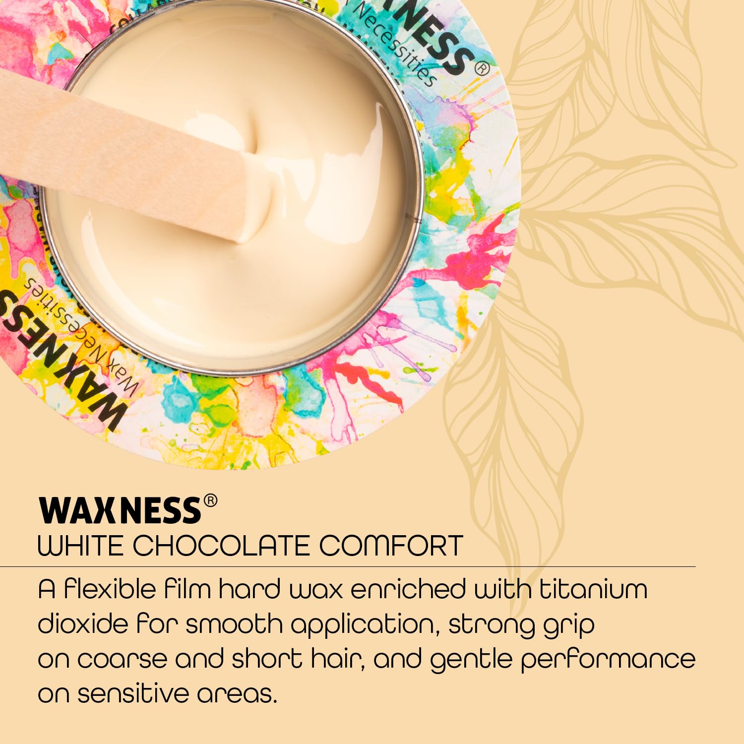 Stripless removal of Waxness film hard wax showing clean pull and reduced skin tugging