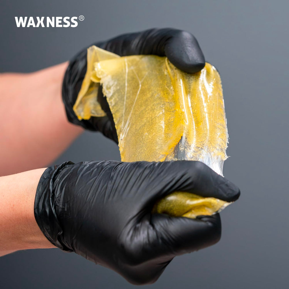 Small sealed jar of Waxness beads for travel-friendly easy storage