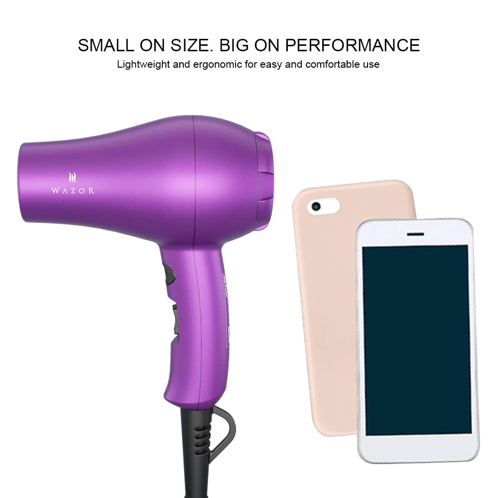 Wazor compact folded profile demonstrating portable size and simple storage benefit