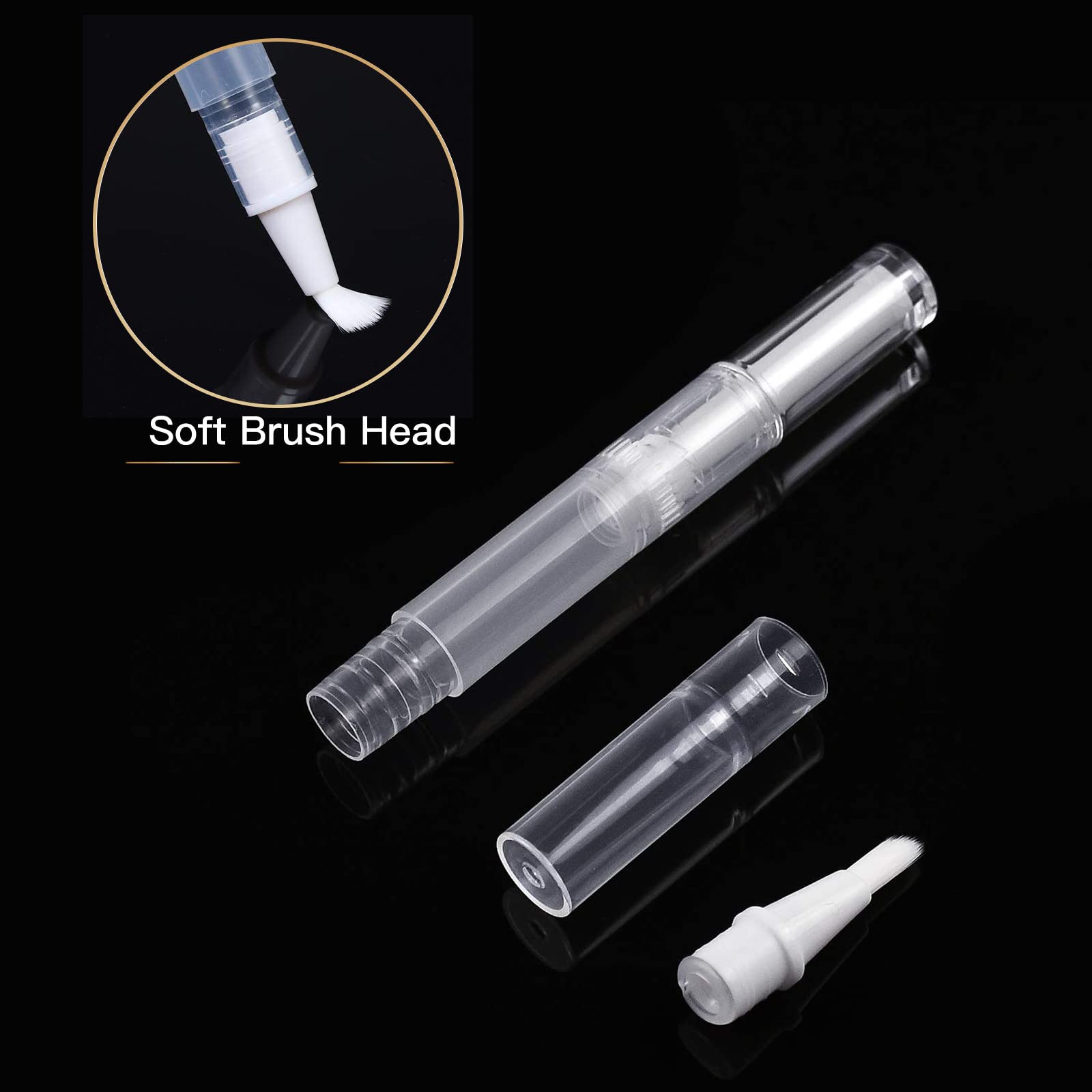WEBBYBEAR transparent barrel with sample liquid visible to monitor remaining product easily