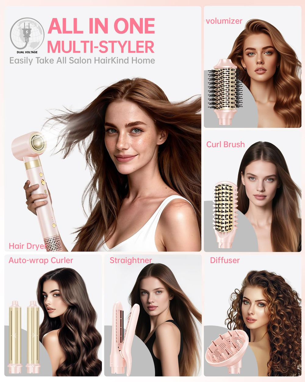 webeauty ceramic-coated barrel close-up illustrating smooth heat distribution and frizz control