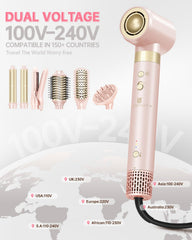 webeauty styler and all detachable attachments arranged to show included styling options