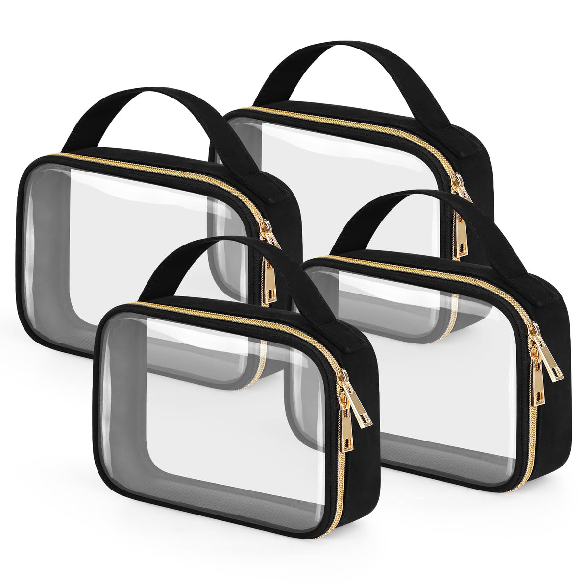 Wedama front view of clear quart bag showing compliance and easy packing