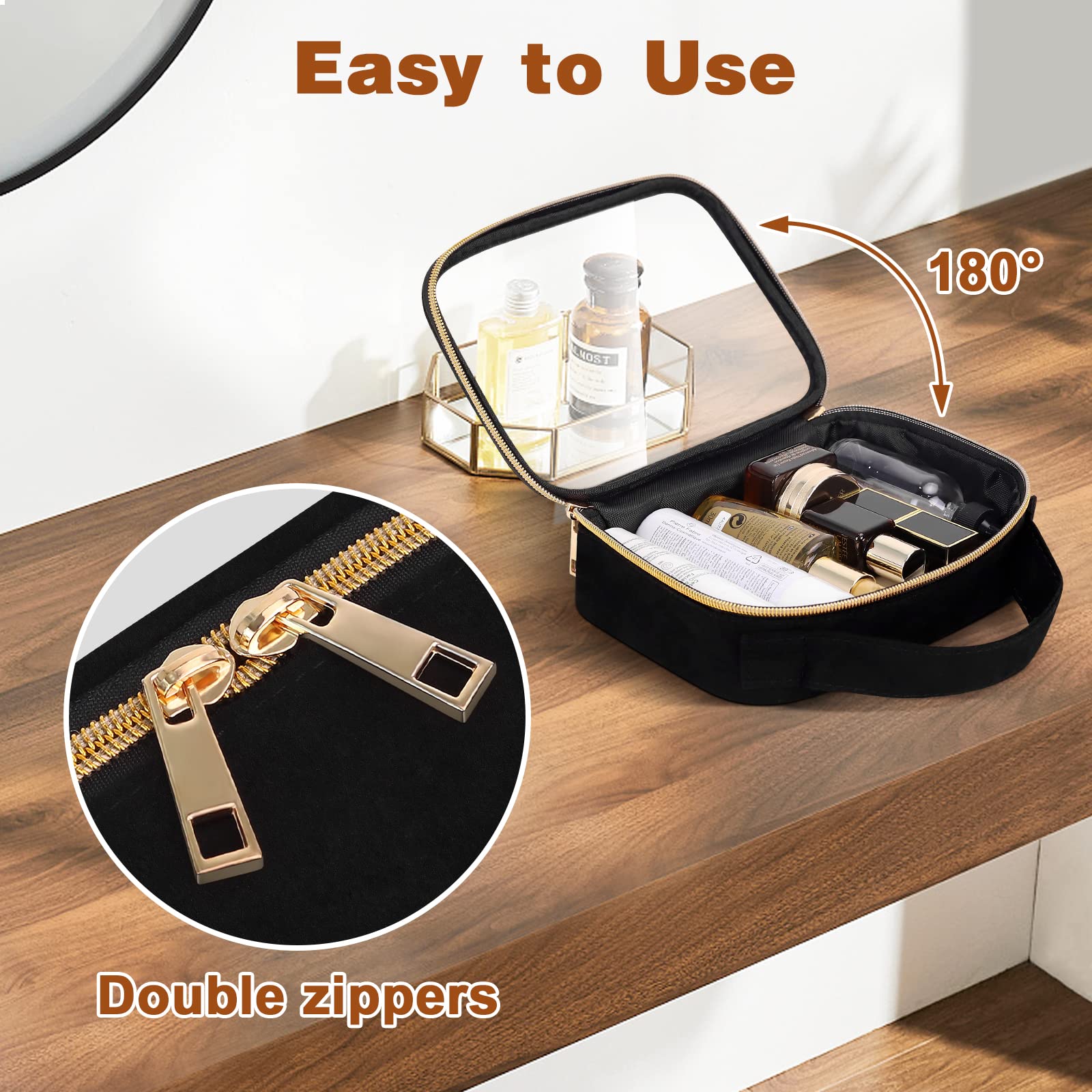 Wedama hanging pouch in hotel bathroom for convenient access and organization
