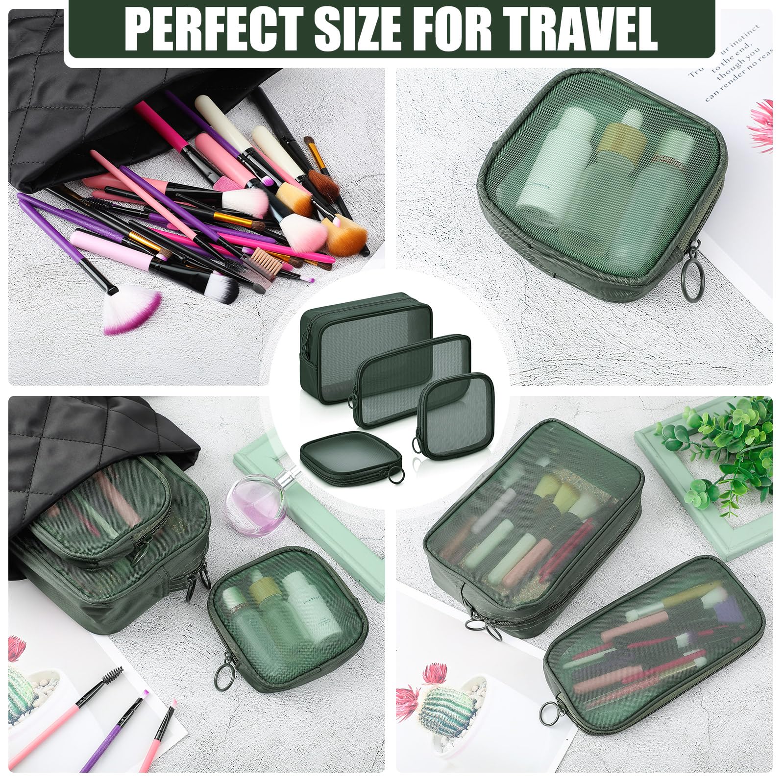 Weewooday pouch filled with makeup showing quick-access benefit