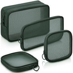 Weewooday front packshot olive green showing all four pouches and organization