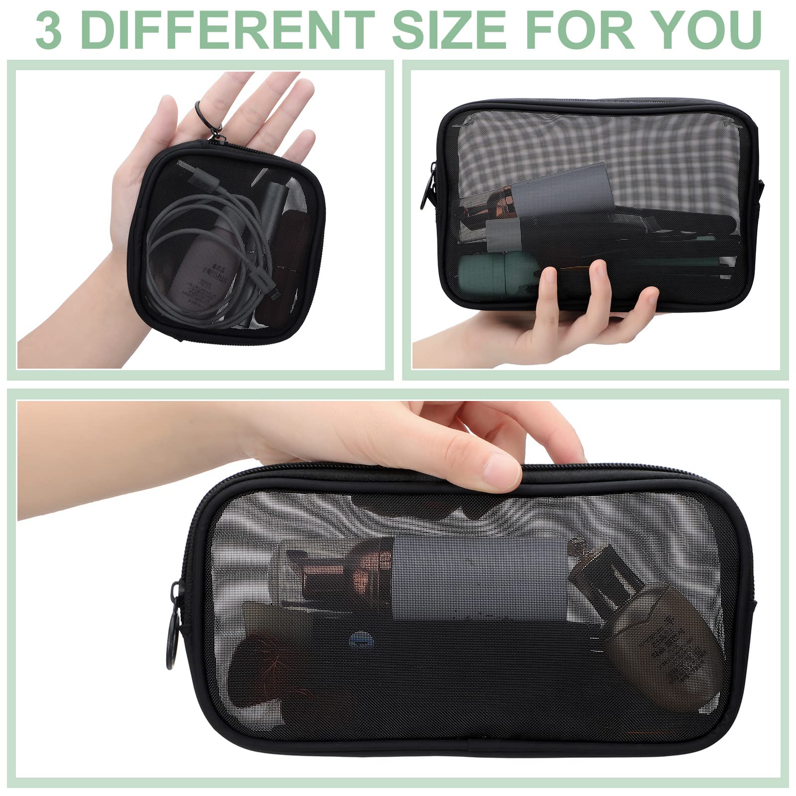 Weewooday medium pouch filled with makeup for organized packing