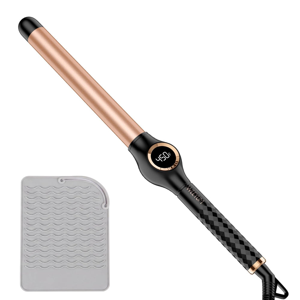 WEEYUM wand front view showing controls and sleek design for easy styling