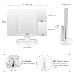 WEILY touch control and recessed base organizing jewelry and cosmetics