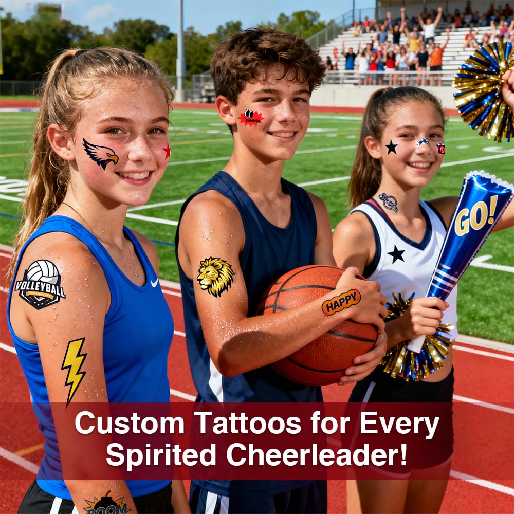 Welacer variety of designs lifestyle display showing party-ready tattoos and creative options benefit