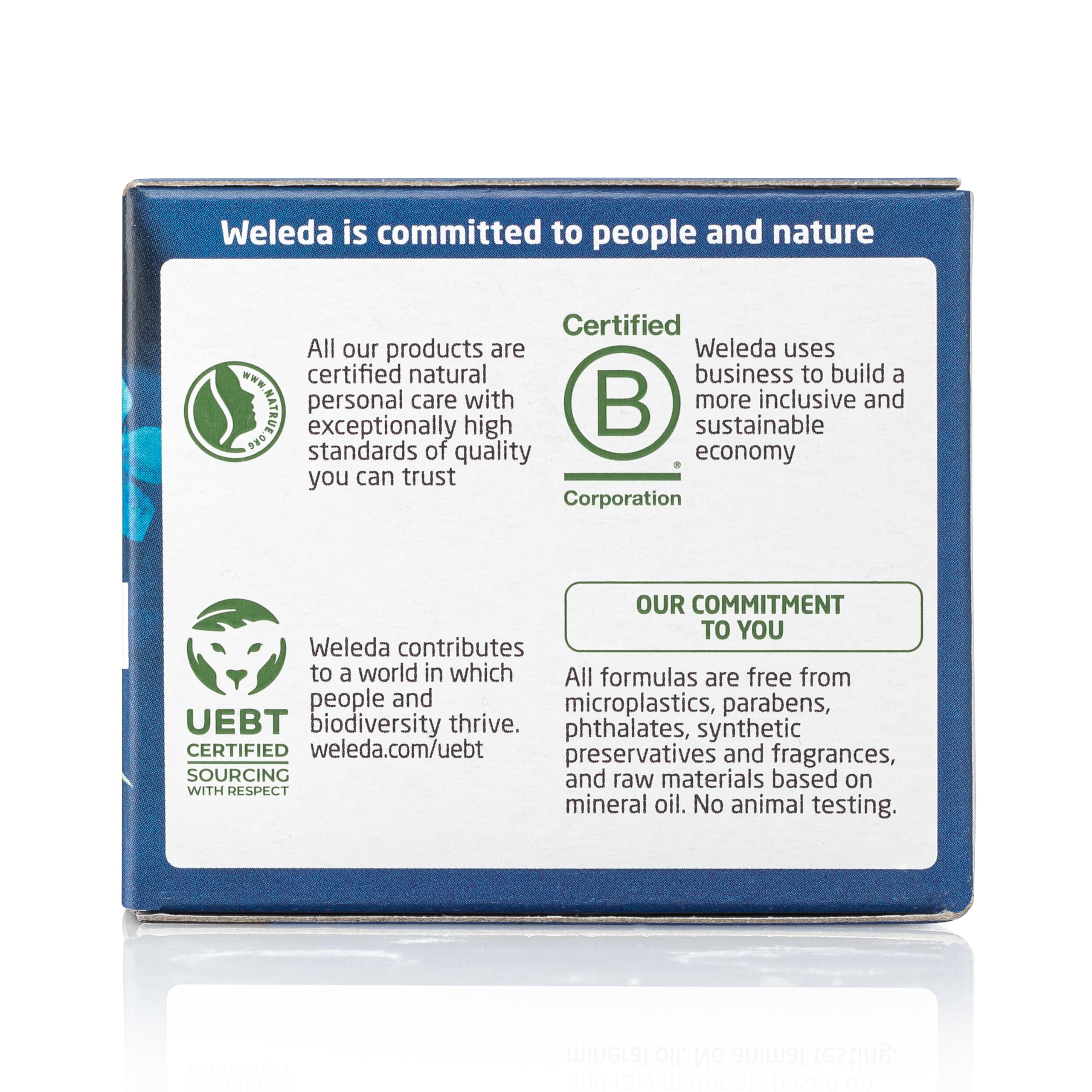 Weleda blue gentian close-up highlighting soothing botanical benefit