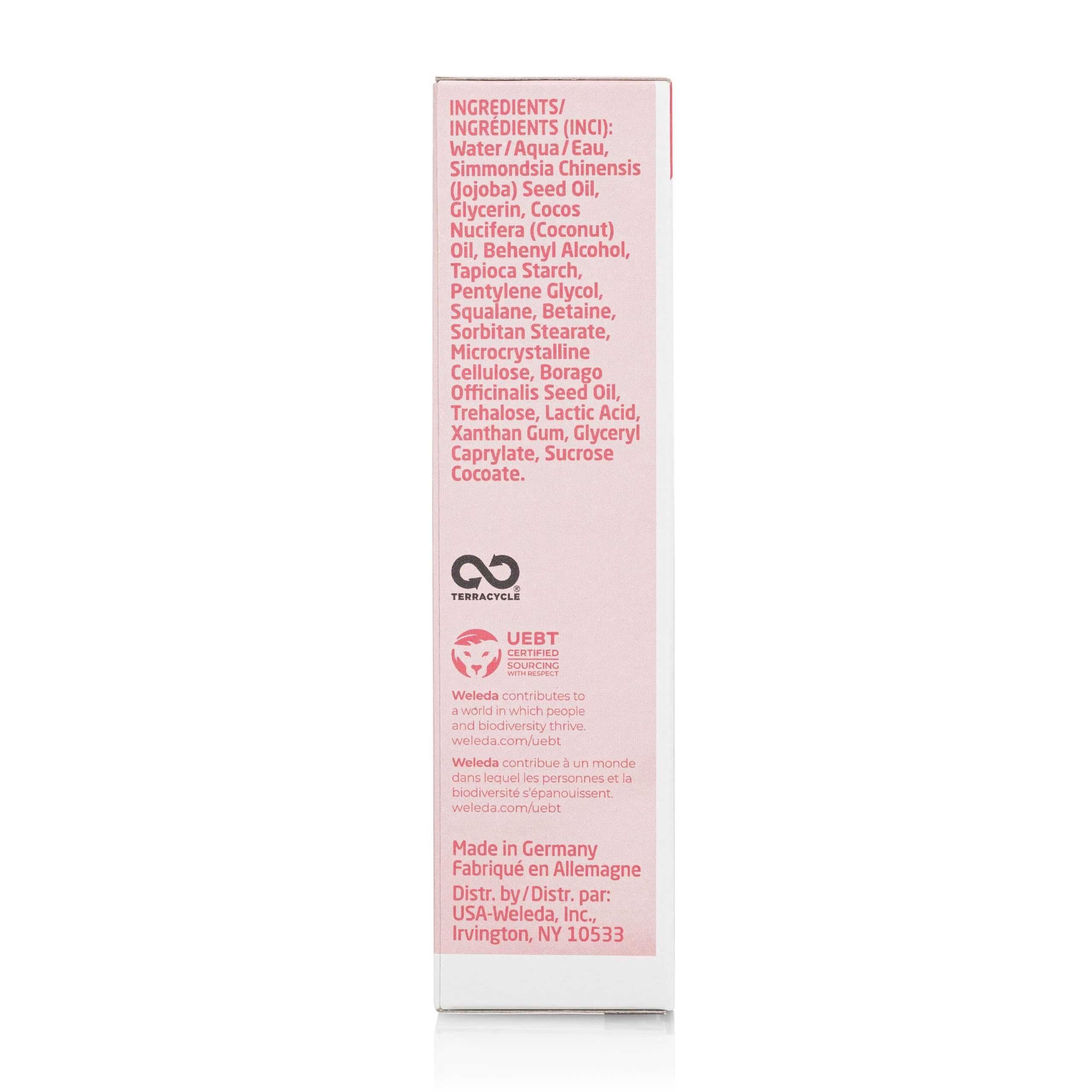 Weleda hand cream application demo on hands showing immediate softening and soothing benefit